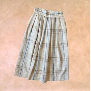 GANG Linen Striped A-Line Skirt